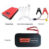 Automobile Emergency Start Power Source 12V Multi-function Vehicle-mounted Electrical Appliance Canvas Bag Host With Screen 20000 T02 Emergency Start Power - Tophatter Daily Deals