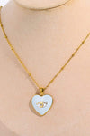 Heart & Evil Eye Shape 18K Gold Plated Pendant Necklace Necklaces - Tophatter Daily Deals