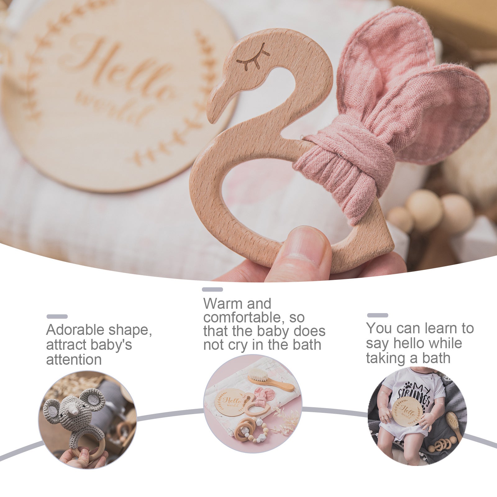 Baby Gift Box Set Bath Towel Toys 0 - Tophatter Daily Deals