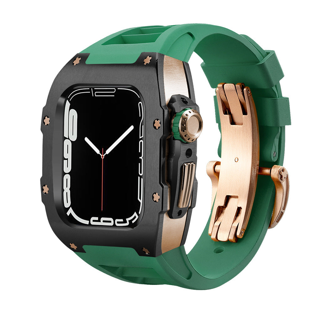 Alloy Modified Watch Protective Case Green black 0 - Tophatter Daily Deals