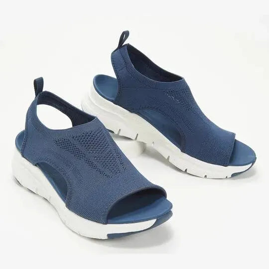 Washable Slingback Orthopedic Slide Sport Sandals Sandals - Tophatter Daily Deals