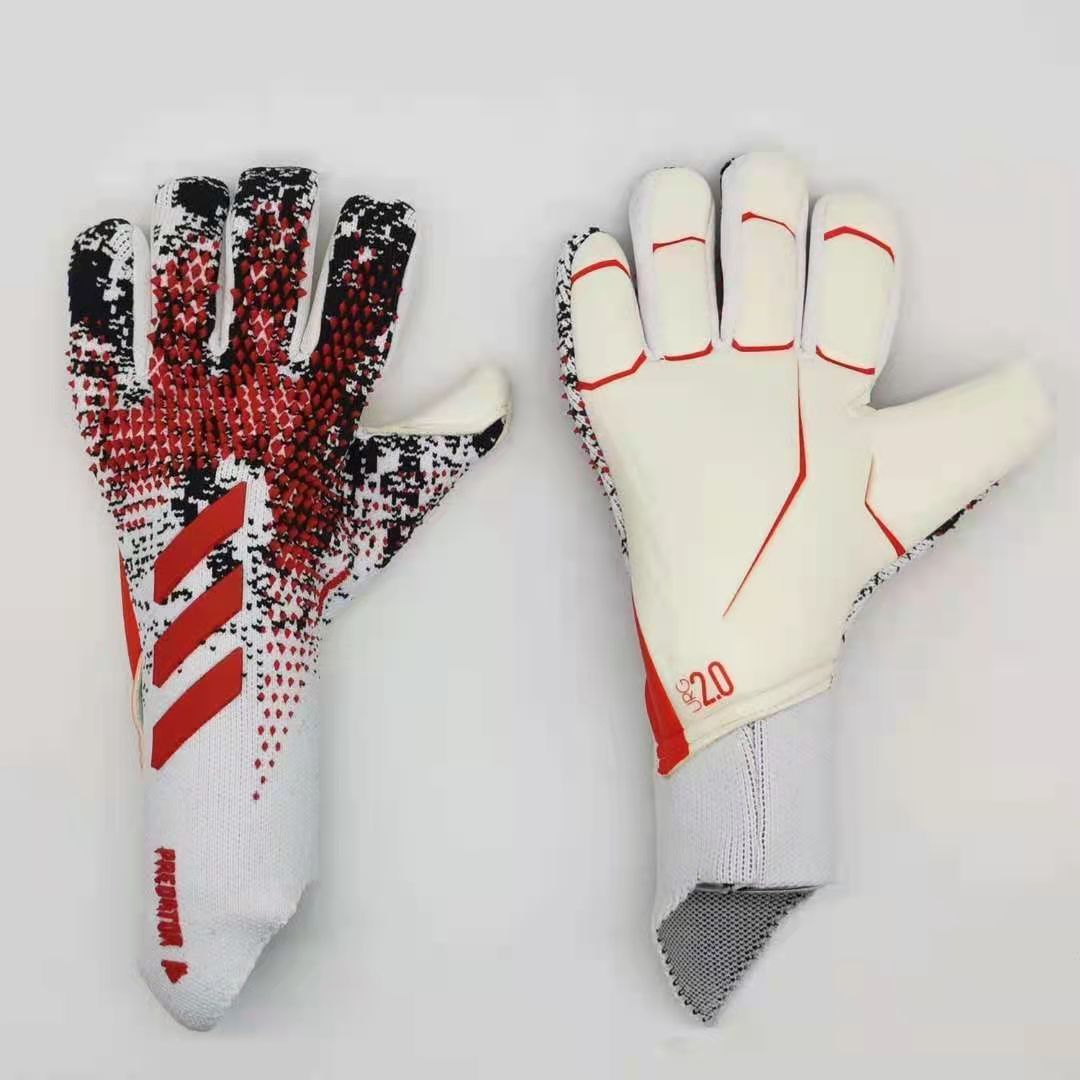 4MM Latex Goalkeeper Gloves without Finger Red white 0 - Tophatter Daily Deals