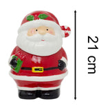 Santa Claus Christmas Storage Jar | Ceramic Cookie Jar Biscuit Barrel with Lid Jar - Tophatter Daily Deals