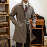 Warm Classic Men's Wool Overcoat - Knee Length, British 3D Changing Face Moving Picture Frame - Tophatter Daily Deals