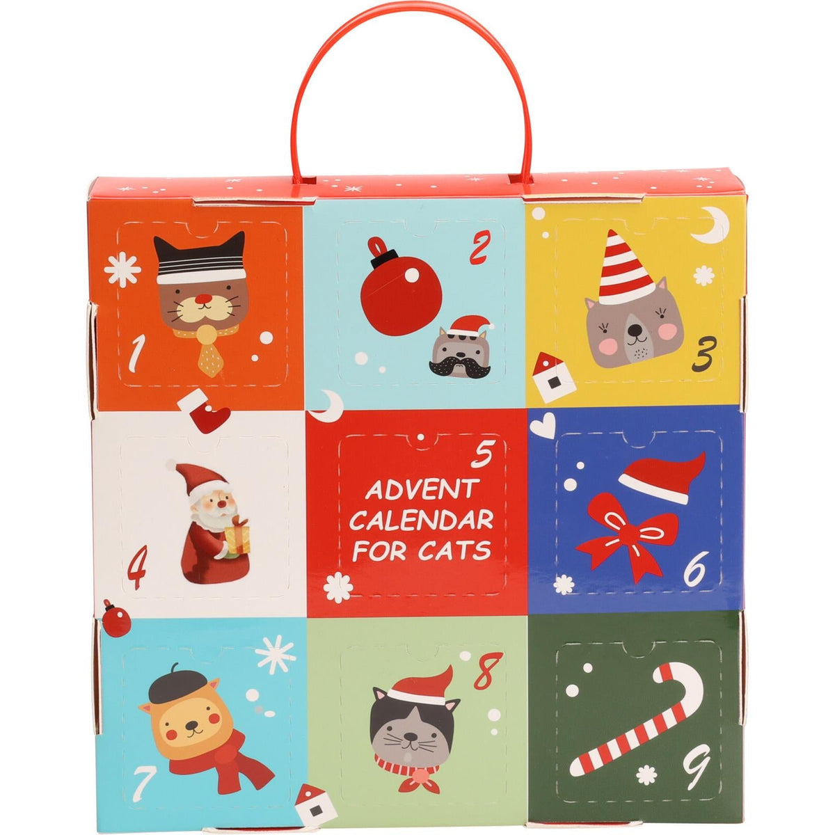 Cat Toy Advent Calendar | 9-Piece Festive Countdown Christmas Cat Toys Advent Calendar - Tophatter Daily Deals