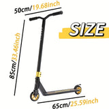 360° Stunt Kick Scooter Black Gold PU Wheels Riding Scooters - Tophatter Daily Deals