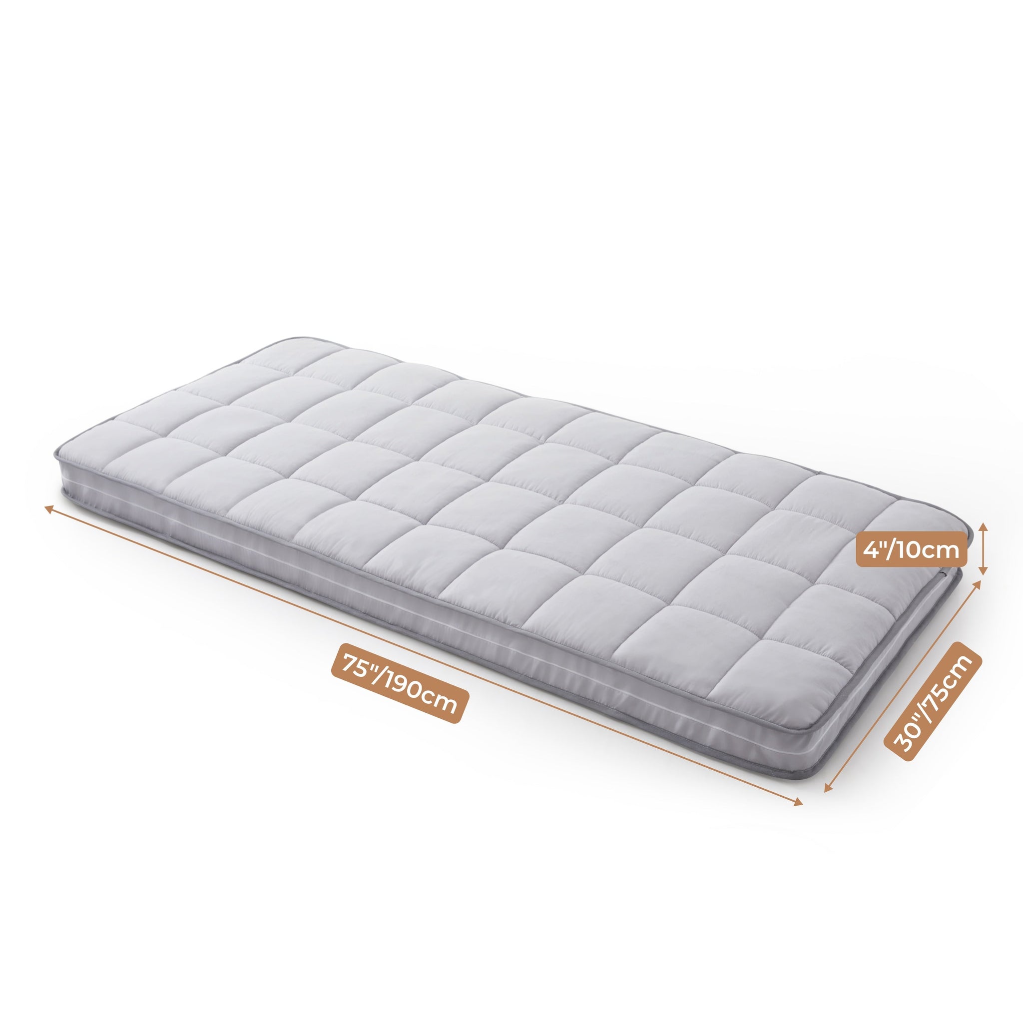 Solo Traveler Gel Memory Foam Mattress Topper Cot Camping & Hiking > Sleeping - Tophatter Daily Deals