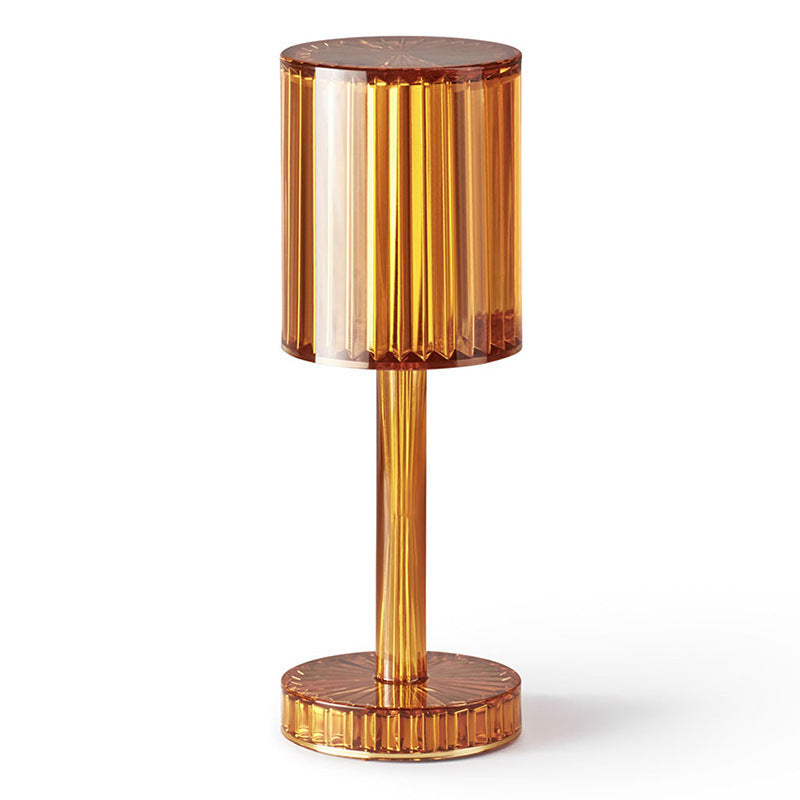 Bar Restaurant Table Atmosphere Table Lamp LED Charging Acrylic Crystal Table Lamp Touch Bedside Night Light Orange 0 - Tophatter Daily Deals