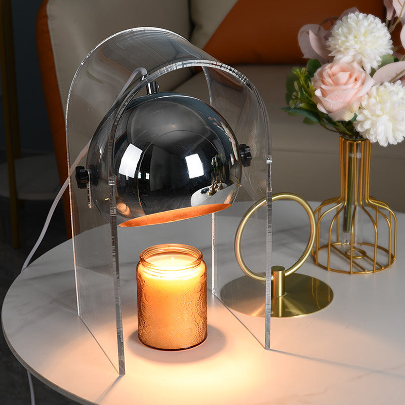 Acrylic Bedroom Bedside Glass Dimming Timing Melting Wax Table Lamp 0 - Tophatter Daily Deals