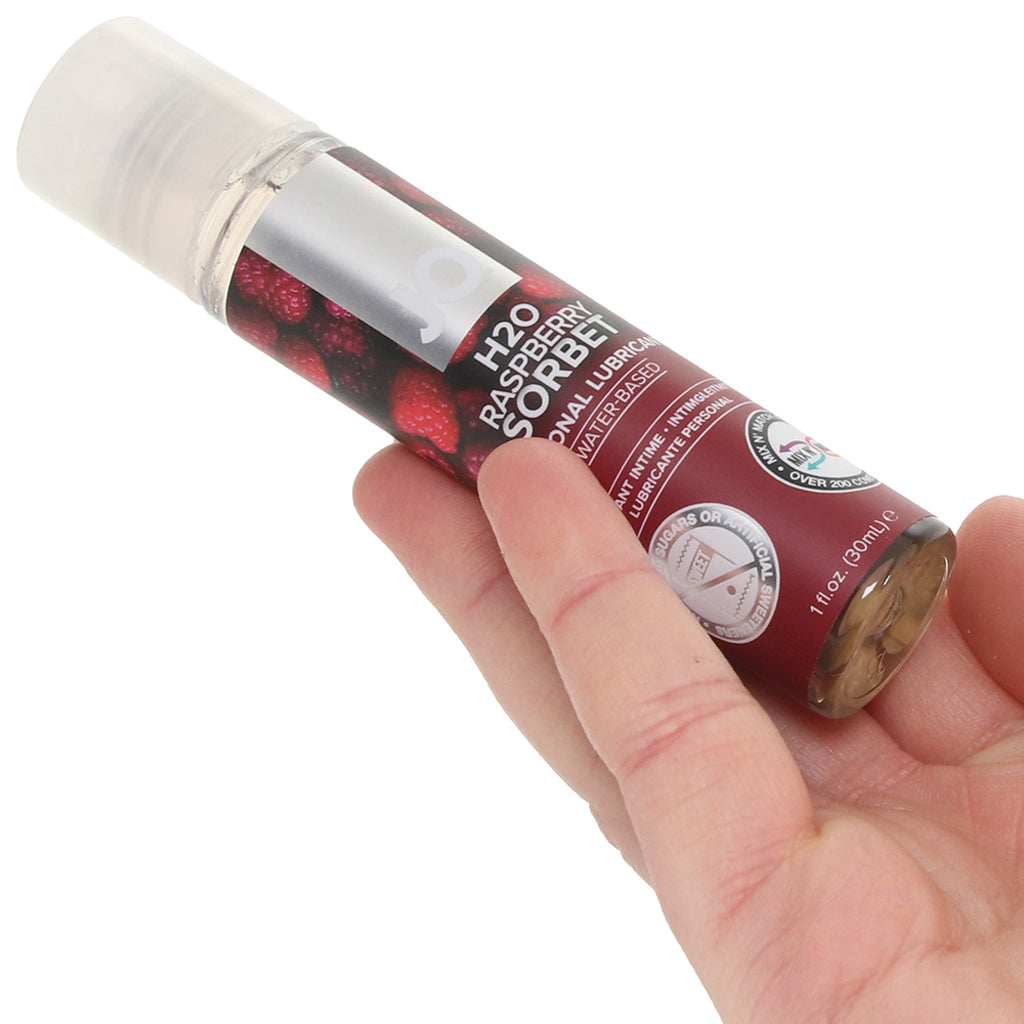 H2O Flavored Lube 1oz/30ml in Raspberry Sorbet Lubes and Lotions > Flavored Sex Lubes - Tophatter Daily Deals