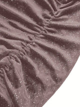 Glitter Ruched Cowl Neck Wrap Dress Cocktail Dresses - Tophatter Daily Deals