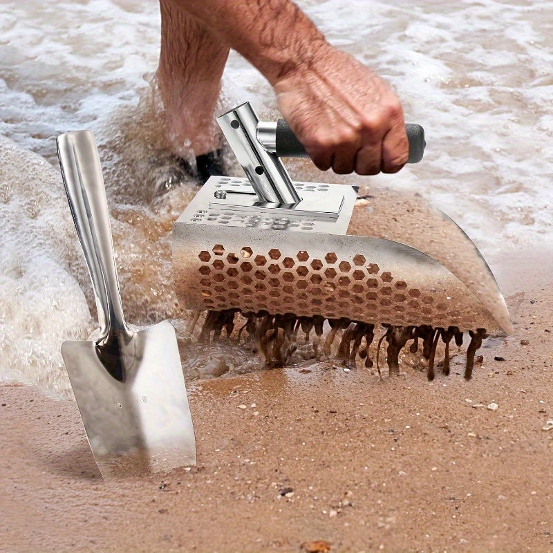 Long Handle Stainless Steel Sand Scoop for Detecting Tools > Industrial Tools - Tophatter Daily Deals