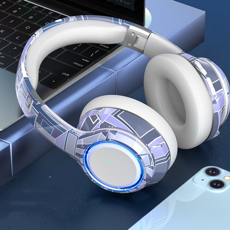 Bluetooth Headphones 5.2 Pluggable Illumination 0 - Tophatter Daily Deals