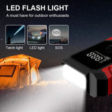 Portable 12V Car Jump Starter, Battery Charger, Air Pump (LED Display) Automotive - Tophatter Daily Deals