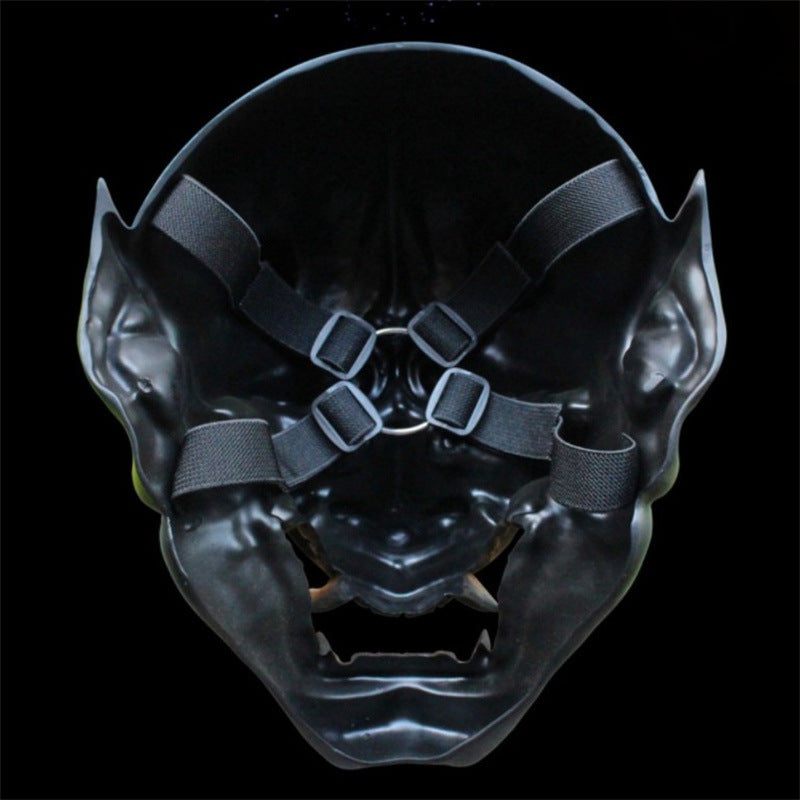 Resin Demon Mask Full Face Horned Cosplay Halloween 2025 3D Changing Face Moving Picture Frame - Tophatter Daily Deals