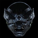 Resin Demon Mask Full Face Horned Cosplay Halloween 2025 3D Changing Face Moving Picture Frame - Tophatter Daily Deals