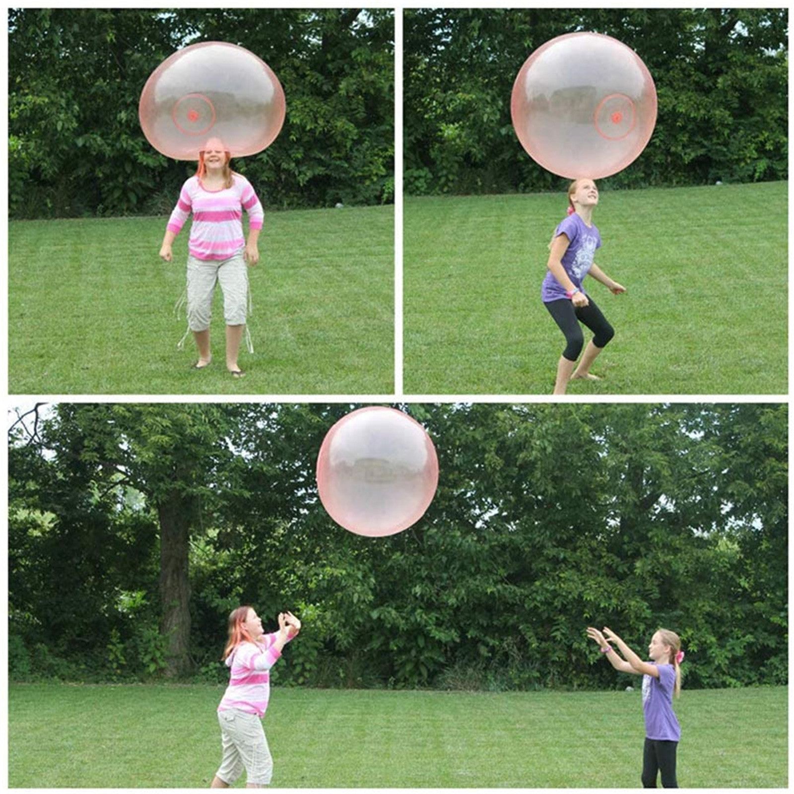 Big Inflatable Ball Children's Toy Elastic Ball Water Ball Bubble Ball Inflatable Ball 0 - Tophatter Daily Deals