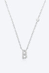 A To F Zircon 925 Sterling Silver Necklace B Silver One Size Necklaces - Tophatter Daily Deals