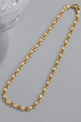 Zircon Decor Copper Necklace Necklaces - Tophatter Daily Deals