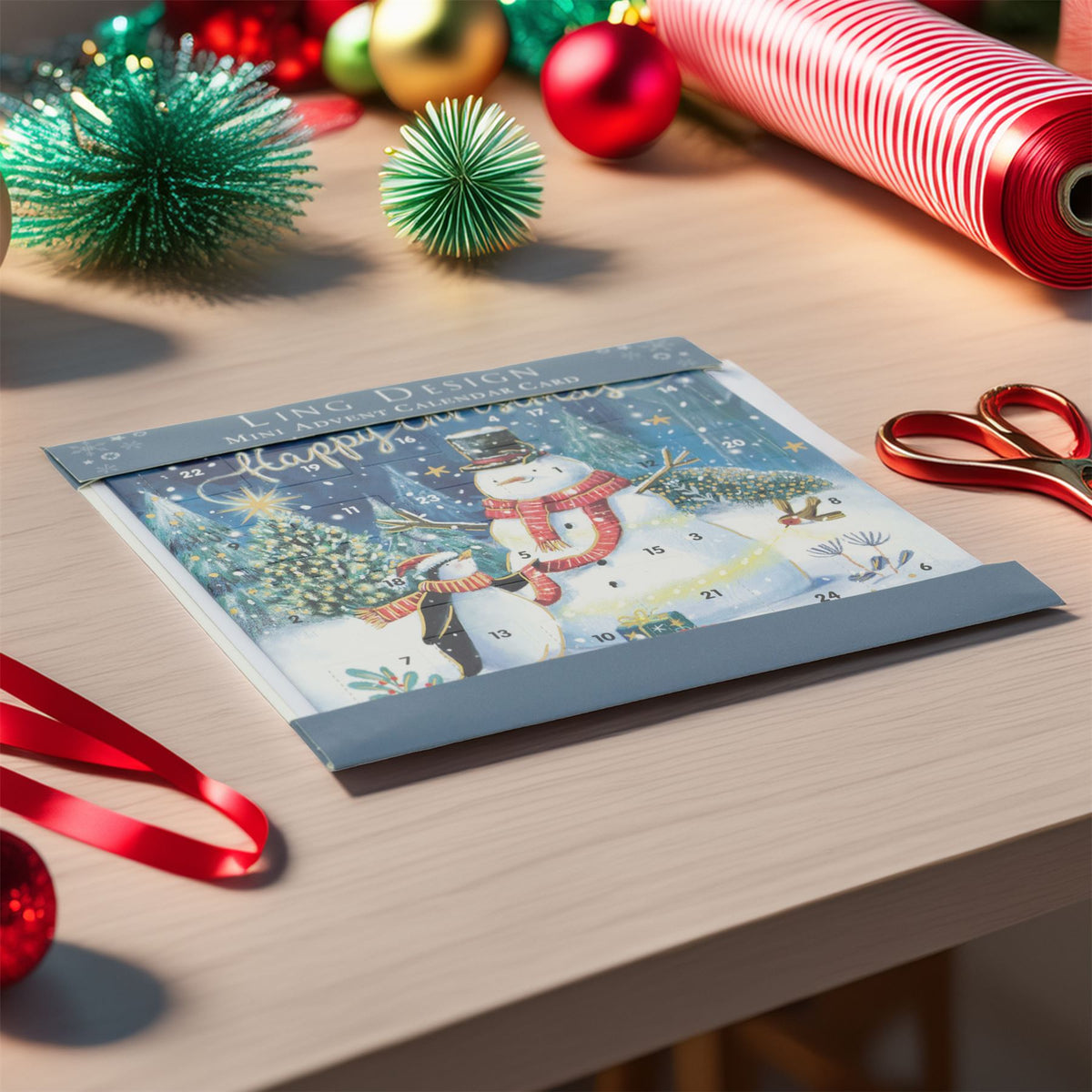 Gifts for You Christmas Advent Calendar Greetings Card | Door Advent Calendar Advent Calendar - Tophatter Daily Deals