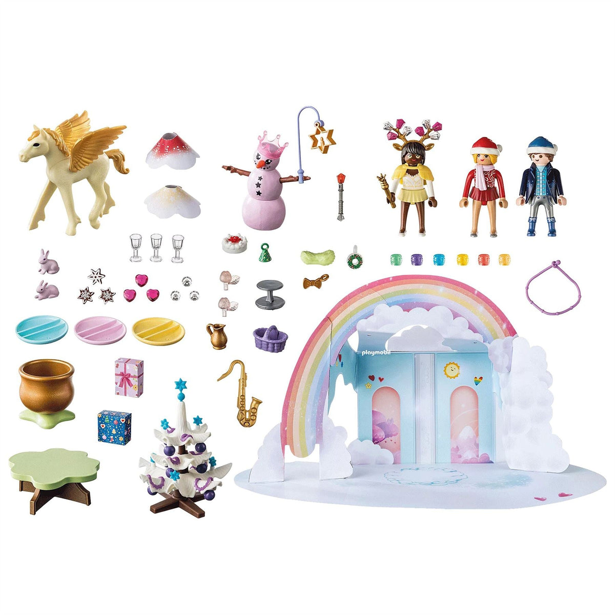 Playmobil 71348 Christmas Under The Rainbow | Childrens Christmas Advent Calendar Advent Calendar - Tophatter Daily Deals