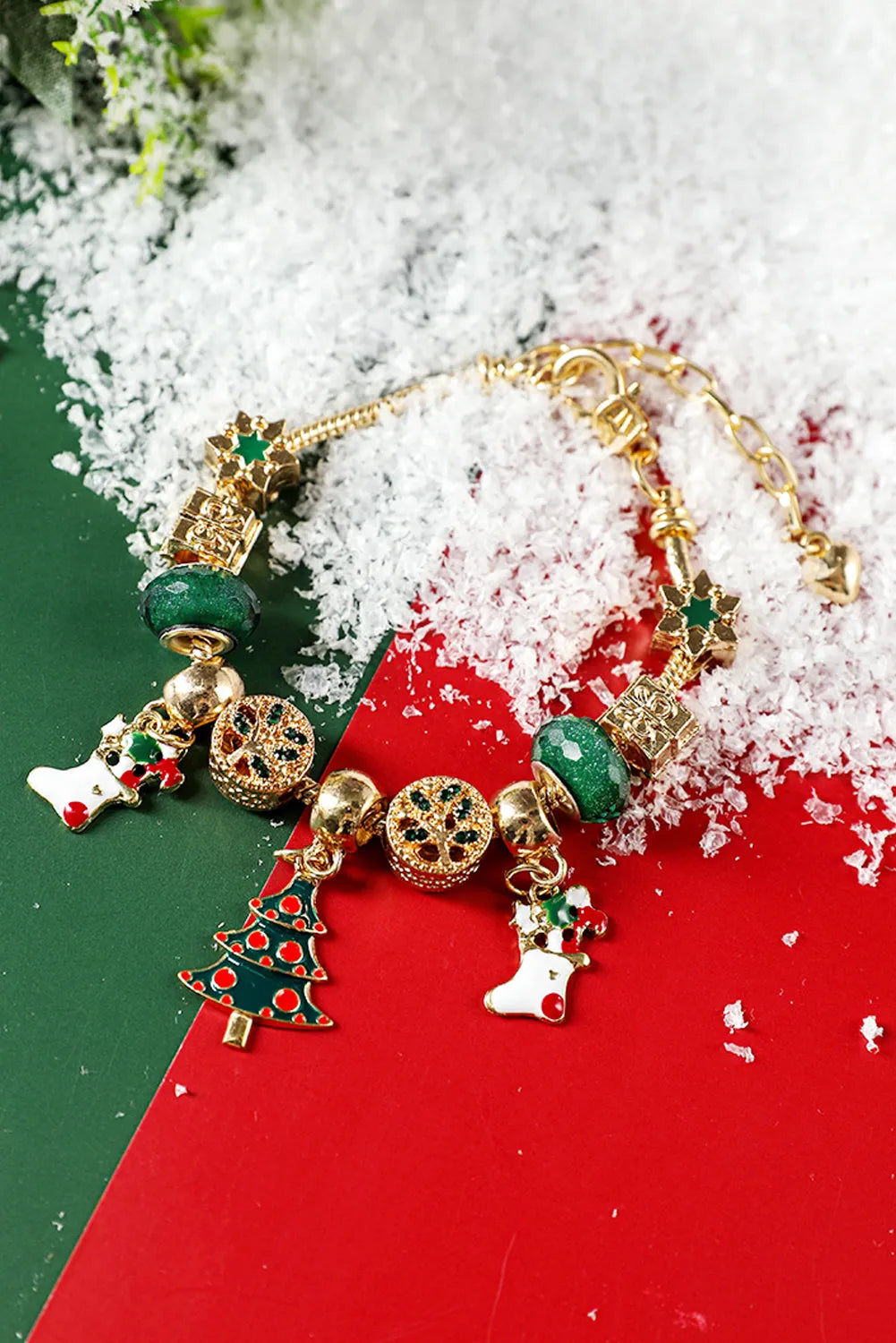 Green Cartoon Christmas Tree Charms Bracelet Bracelets - Tophatter Daily Deals