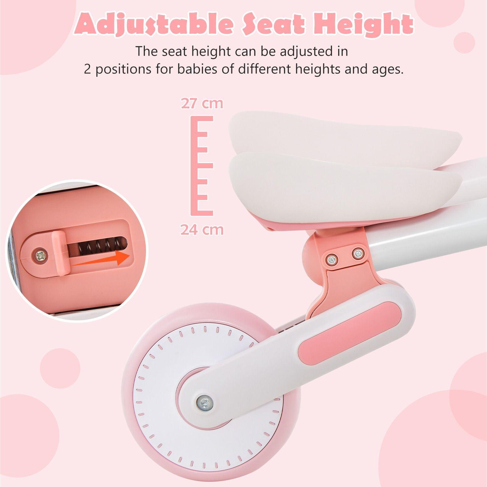 Baby Balance Bike - Toddler Walker Training Bicycle with Adjustable Seat Baby & Toddler - Tophatter Daily Deals