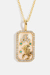 Rhinestone Constellation Pendant Copper Necklace Necklaces - Tophatter Daily Deals