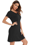 Round Neck Short Sleeve Lounge Dress Sleep Dresses Apparel & Accessories Fast Shipping Free Shipping H#Y HOT DEALS HOME PAGE Lingerie Sleepwear Loungewear New Deals sexy lingerie Ship From Overseas Ship from USA Sleep Sleep Dresses sleepwear Sleepwear & Loungewear USA USA STOCK women lingerie Women's Fashion - Tophatter Daily Deals And Savings