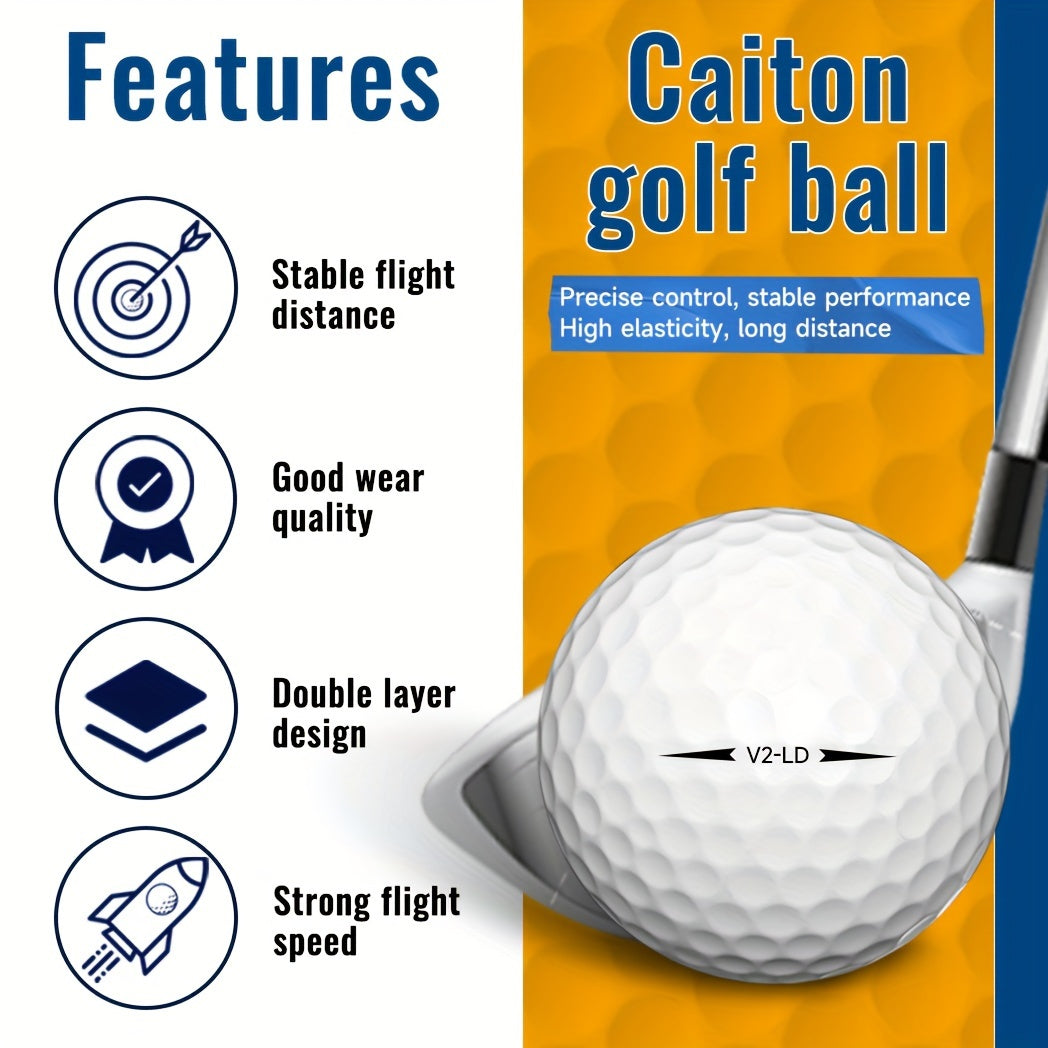 2-Ply Golf Balls with 332 Dimples (50pcs) Sports & Fitness > Golf > Golf Accessories - Tophatter Daily Deals