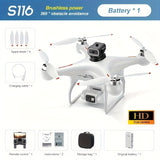Dual Camera RC Drone with Obstacle Avoidance Remote Control Toys - Tophatter Daily Deals