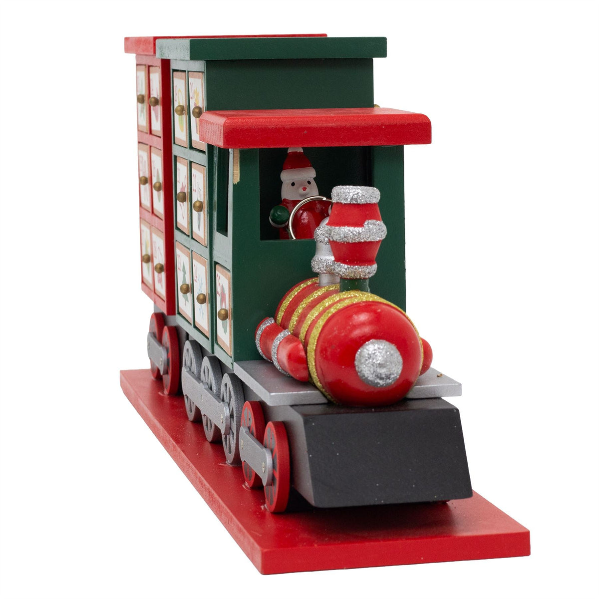 Santa Express Train Christmas Advent Calendar | Wooden Train Advent Calendar Advent Calendar - Tophatter Daily Deals