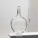 Big Glass Vase Living Room Dried Flowers Nordic Ins Style Glass Medium transparent 0 - Tophatter Daily Deals