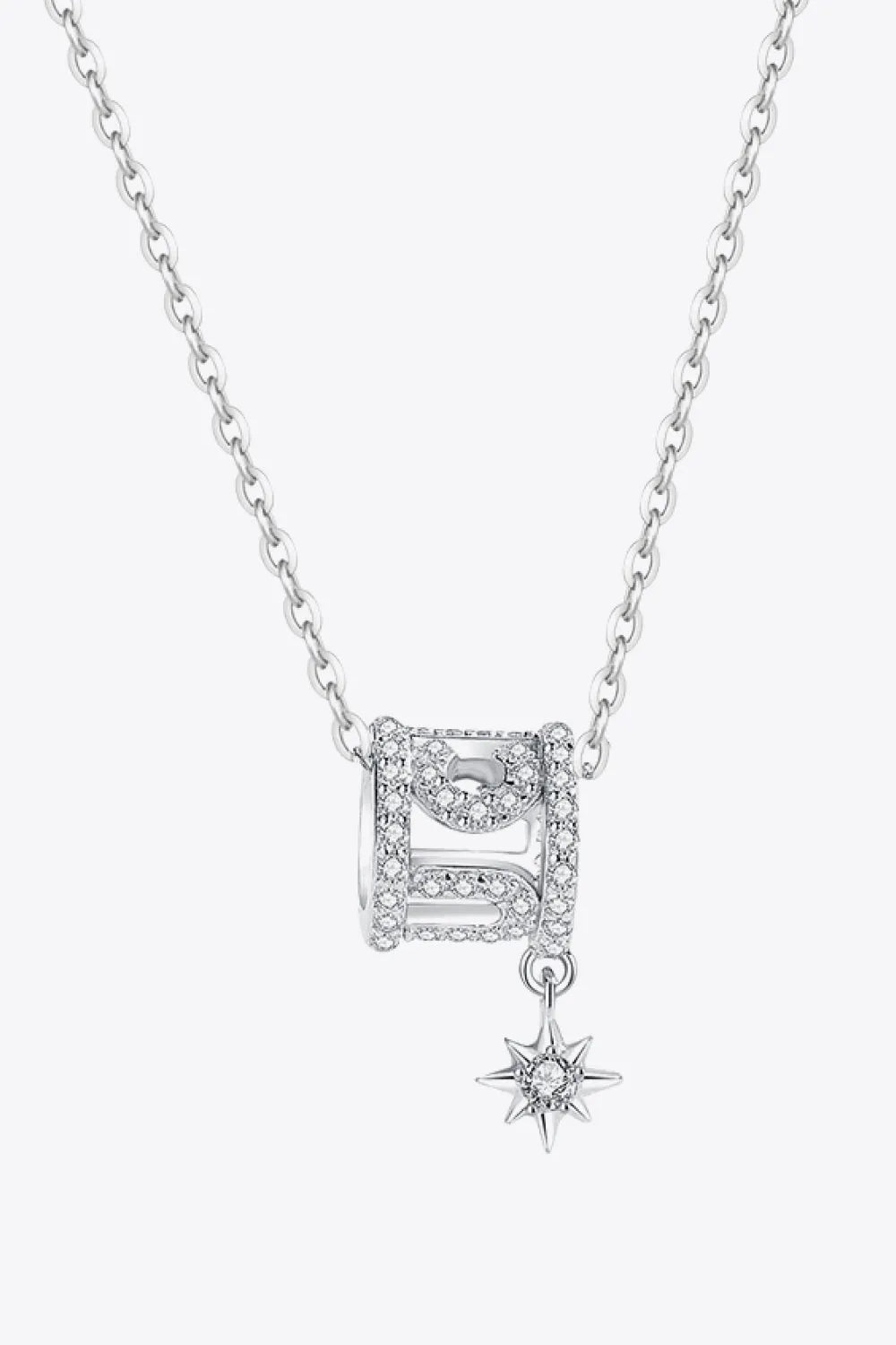 Rely On Fate Cubic Zirconia Pendant Necklace Necklaces - Tophatter Daily Deals