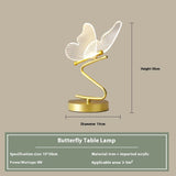 Bedside Lamp Dining Roomliving Room Butterfly Table Lamp Butterfly Table Lamp EU Plug 0 - Tophatter Daily Deals