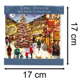Christmas Eve - Christmas Advent Calendar | Advent Greetings Card & Envelope Advent Calendar - Tophatter Daily Deals
