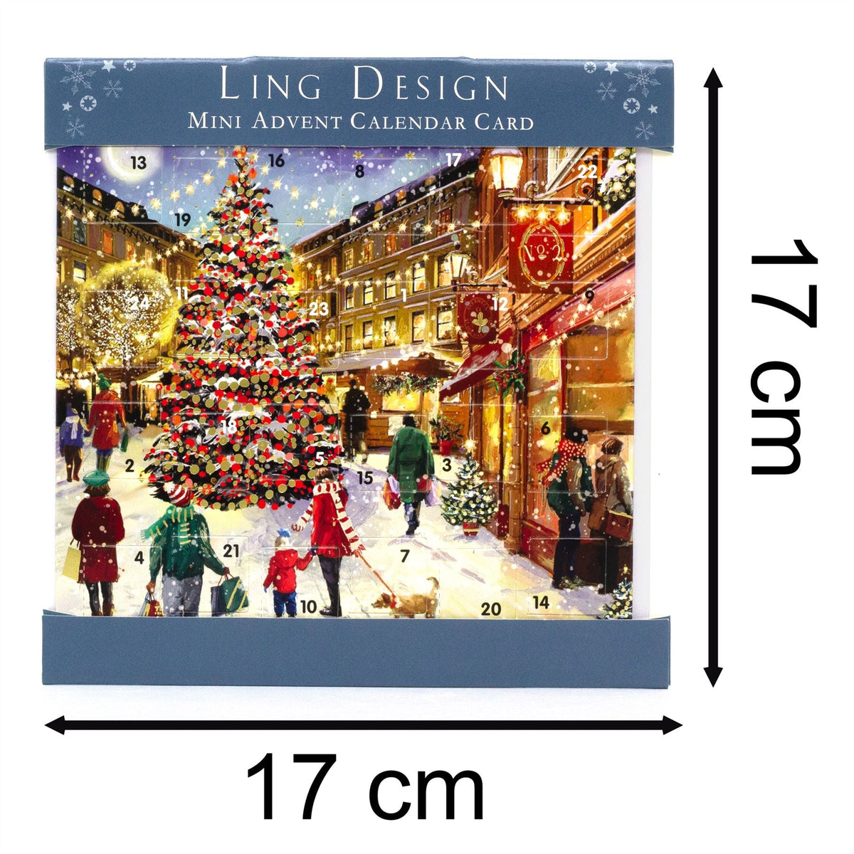 Christmas Eve - Christmas Advent Calendar | Advent Greetings Card & Envelope Advent Calendar - Tophatter Daily Deals