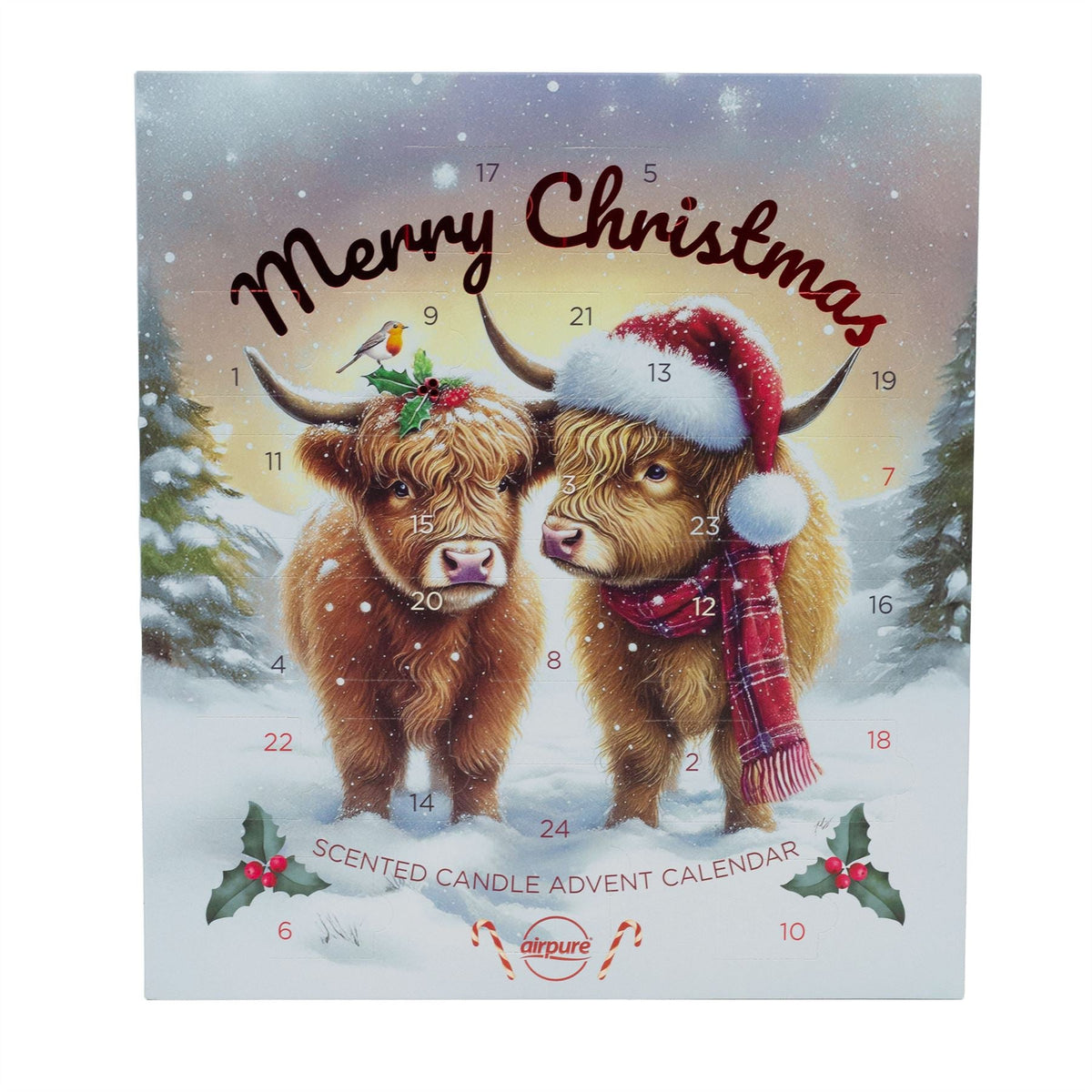 Airpure Scented Candle Advent Calendar | Tealight Christmas Advent Calendar Advent Calendar - Tophatter Daily Deals