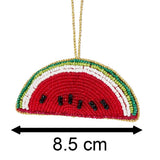 Watermelon Beaded Christmas Tree Bauble | Colourful Fruit-shaped Tree Ornaments Baubles - Tophatter Daily Deals