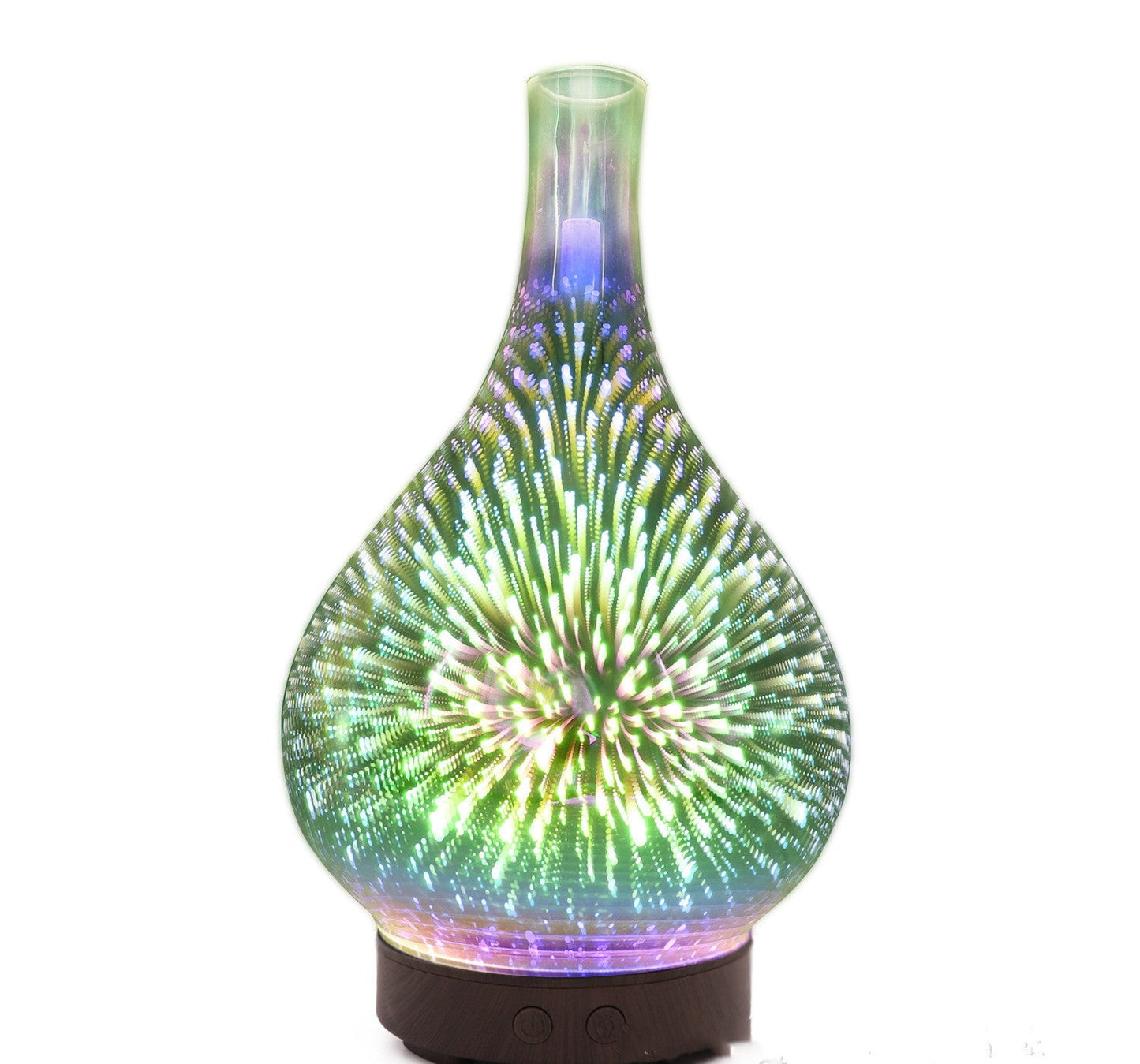 3D Glass Colorful Vase Humidifier Household 0 - Tophatter Daily Deals