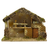 LED Traditional Wooden Nativity Stable with Lights | Christmas Nativity Scene Nativity Set - Tophatter Daily Deals