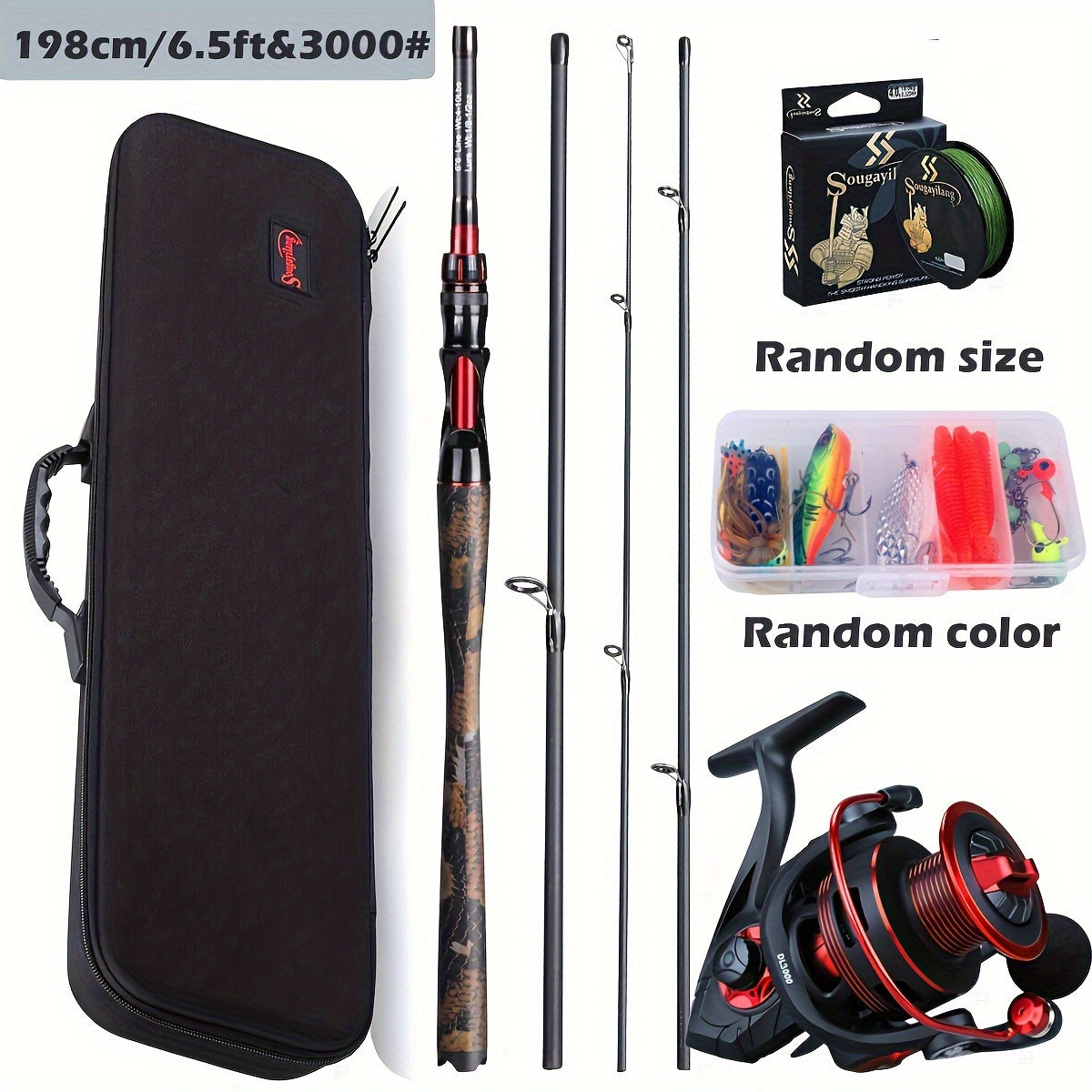 Fishing Rod Reel Combo Carbon Fiber Outdoor > Fishing - Tophatter Daily Deals