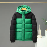 Warm Unisex Short Jacket - Boxy Hooded, Cotton Filled 3D Changing Face Moving Picture Frame - Tophatter Daily Deals