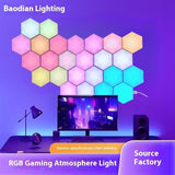 Background Wall Quantum Esports Atmosphere Light Strange Light Board Wireless 0 - Tophatter Daily Deals