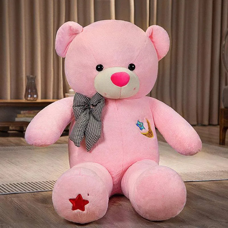 Fashion Big Bear Plush Toy Doll Pink Moon Bear Bluetooth Speaker Lamp - Tophatter Daily Deals
