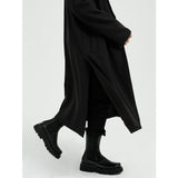 Lightweight Relaxed Men’s Overcoat - Long Polyester Spring 3D Changing Face Moving Picture Frame - Tophatter Daily Deals