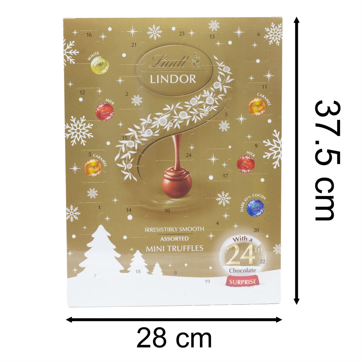 Lindt Lindor Mini Advent Calendar with 24 Truffles | Chocolate Advent Calendar Advent Calendar - Tophatter Daily Deals