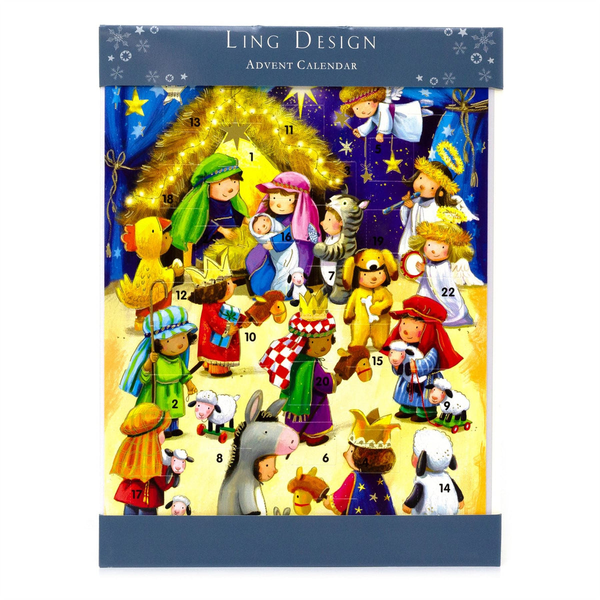 Away in a Manger Christmas Advent Calendar | Religious Advent Calendar - 34x25cm Advent Calendar - Tophatter Daily Deals