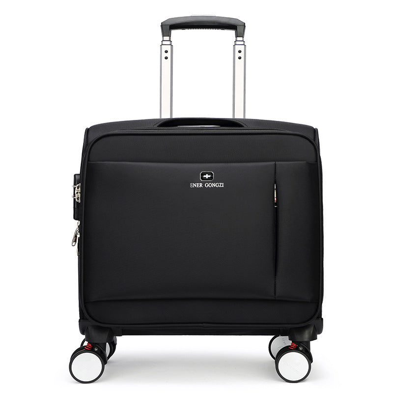 Business Luggage Men's Oxford Cloth Luggage Travel Boarding Women's Suitcase 5016 Black 18 Inches 0 - Tophatter Daily Deals