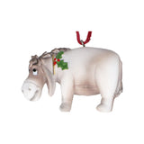 Eeyore Christmas Tree Decoration with Holly, Gisela Graham 8cm Baubles - Tophatter Daily Deals